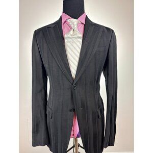 ARMANI Collezioni Modern 2-Button Black Sport Jacket 42 L